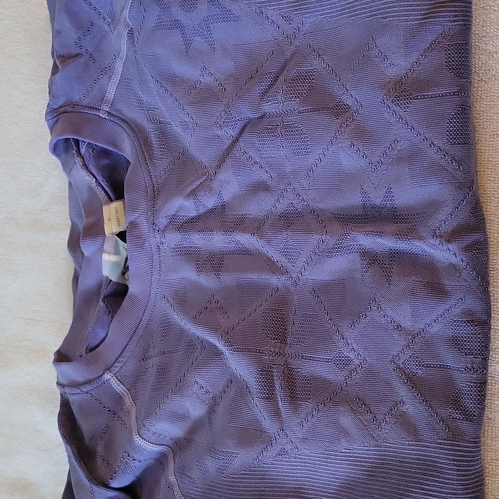 Calia Womens Sports Lavender Compression Large Top